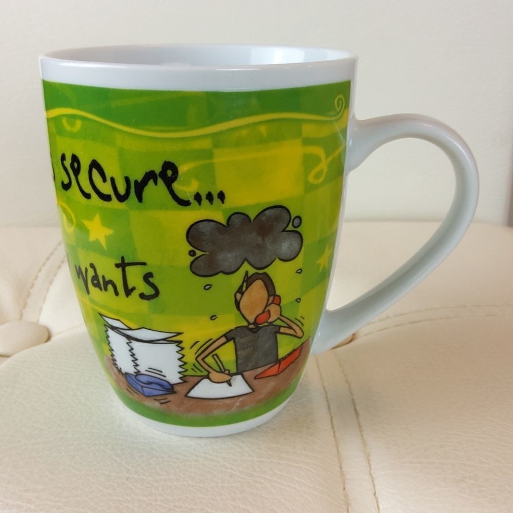 History & Heraldry porcelain It's only a job mug.